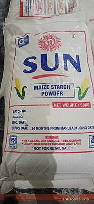 Maize Starch Powder - In 50 KG Packet - Sun